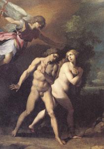 GIuseppe Cesari Called Cavaliere arpino Adam and Eve Expelled from Paradise (mk05) Spain oil painting art